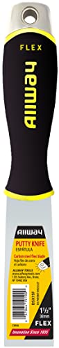 ALLWAY DSX15F Soft Grip Flex Putty Knife with Hammer End, 1-1/2" - style: 1-1/2" Flex Blade