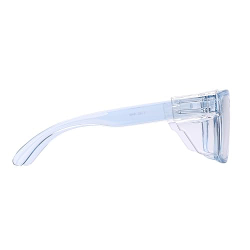 UV400 Bluelight Transition Photochromic Safety Glases Anti Scratch and Impact Resistant,Meets ANSI Z87.1 Standard - color: Glossy Blue