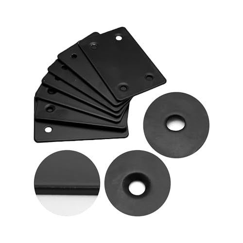 10PCS 2.4 x 1.5 inch Flat Straight Brace Brackets, Mending Plates for Furniture Shelf Support Corner Joint Repair - size: 2.4 x 1.5 inch