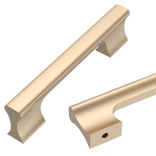 Asidrama 10 Pack 3.75 Inch(96mm) Champagne Copper Kitchen Cabinet Handles, Cabinet Pulls Kitchen Cabinet Hardware for Cupboard Drawer Pulls - color: Champagne Copper, size: 3.75" Hole Center(96mm), style: 10 Pack