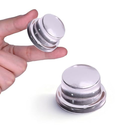 Upgraded Door Bumper 1.5" Clear Silicone | Self-Adhesive Door Knob Wall Protector |Large Rubber Door Stops for Wall Protection & Noise Reduction | 2 Pack - size: 2 Pack