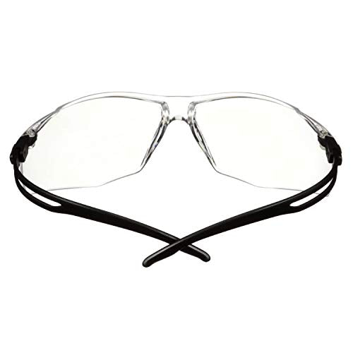 SecureFit 500 Series SF501SGAF-BLK, Black, Scotchgard Anti-Fog Coating, Clear AF-AS Lens