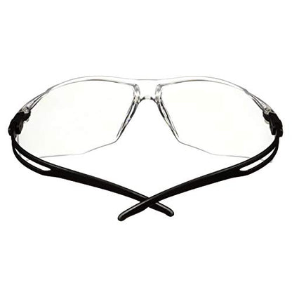 SecureFit 500 Series SF501SGAF-BLK, Black, Scotchgard Anti-Fog Coating, Clear AF-AS Lens