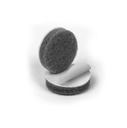 Slipstick Premium Wool Felt Furniture Pads/Small Chair Feet Floor Protectors (3/4 Inch Round) Includes 20 Heavy-Duty Felt Pads with Self Stick Adhesive, Gray, CB111 - size: 3/4" Round