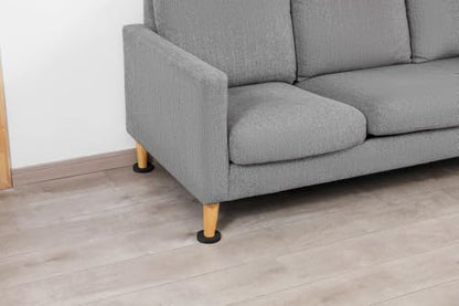 Felt Furniture Sliders for Hardwood Floors - FURNIGEAR 8 PCS 3 ½" Furniture Moving Pads Sliders – Heavy Duty Felt Sliders Chair Leg Floor Protectors - Move Your Furniture Easily & Safety - size: 3 1/2 inch - 8 PCS Brown