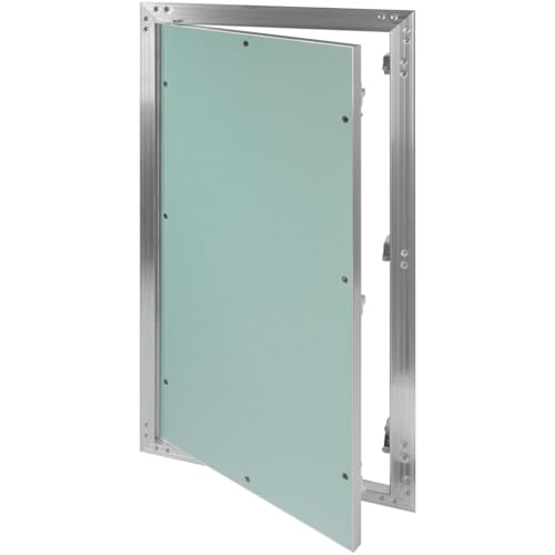 12" x 24" Waterproof Drywall Access Panel, Tileable and Paintable Ceiling and Wall Access Panel for Drywall, Wire Cover for Wall Covering Panels, Push to Open, Flush-Mount Wall Hole Cover - size: 12" X 24"