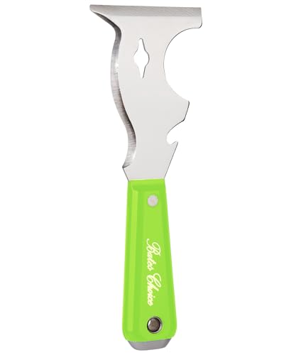 Bates- Paint Scraper, 10 in 1 Painters Tool, Green Handle Paint Scrapers for Wood, Painters Tool, Painters Knife, Paint Scraper for Painting, Putty Knife, Metal Scraper, Spackle Knife, Putty Scraper - color: Green, size: 1 Pack