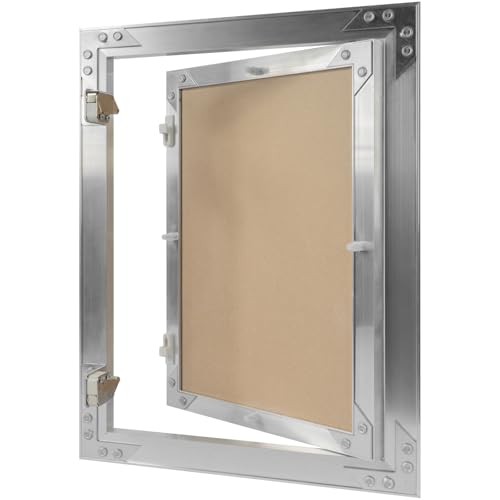 10" x 14" Waterproof Drywall Access Panel, Tileable and Paintable Ceiling and Wall Access Panel for Drywall, Wire Cover for Wall Covering Panels, Push to Open, Flush-Mount Wall Hole Cover - size: 10" X 14"