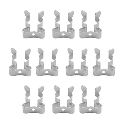 10 Pack Heavy Duty Manganese Steel Spring Terry Clips Wall Mount Tool Holders for Garage, Shed, and Workshop Organization, Fits 0.24 to 2 Inch Handles(19mm) - size: 19mm