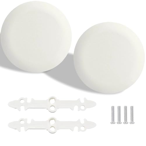2 Pcs CP3540 Ceiling Cover Plate, Round Electrical Box Cover for 3.5-4 Inch Holes, Wall Smog Detector Light Fan Fixture Hole Concealer - color: 2Pcs CP3540