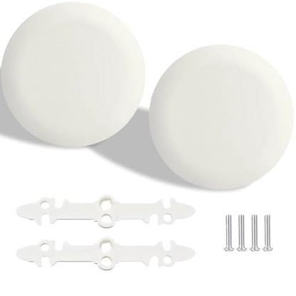 2 Pcs CP3540 Ceiling Cover Plate, Round Electrical Box Cover for 3.5-4 Inch Holes, Wall Smog Detector Light Fan Fixture Hole Concealer - color: 2Pcs CP3540
