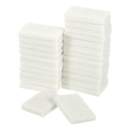 uxcell Furniture Pads, 24Pcs 1.4"x0.9" - Rectangle Self Adhesive Felt Furniture Pads, Hardwood Floor Protectors for Furniture Feet Chairs Legs (Beige) - color: Beige