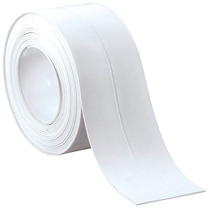 Caulk Tape Self Adhesive, 1 Rolls Waterproof Caulk Strip, Toilet Sealer Around Toilet Base, Traditional Caulking Replacement, Caulking Tape for Bathroom, Bathtub, Floor Wall Edge Protector (1)