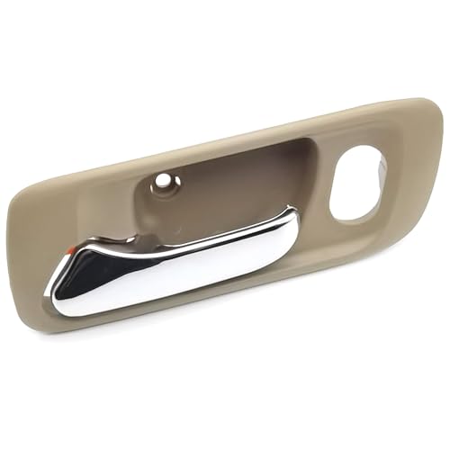 Front Left Driver Side Interior Inside Door Handle for 1998-2002 Honda Accord Sedan, Beige Housing with Chrome Lever, Replace# 72165-S0X-A21ZB - color: 1PCS Beige Front Driver Side
