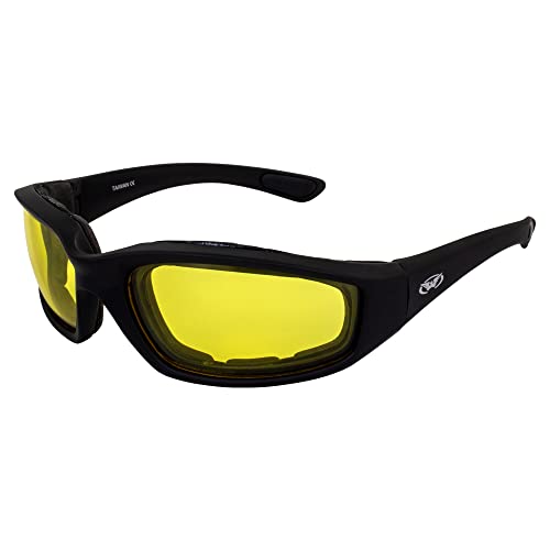Global Vision Eyewear Kickback Sunglasses with EVA Foam - color: Yellow Lens