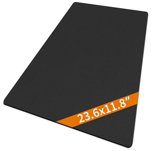 Large Gun Gleaning Mat for Pistol Rifle Shotgun, Oil-Resistant Gun Cleaning Pad, Non-Slip Waterproof Leather Workbench Mat Desk Pad for Gun Maintenance - color: Black, style: 23.6"x11.8"