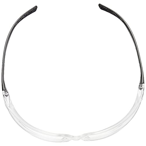 Amazon Basics Anti-Fog Safety Glasses, Eye Protection, Scratch Resistant, UV Protection, Clear/Black, 12-Pack