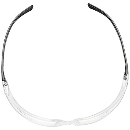 Amazon Basics Anti-Fog Safety Glasses, Eye Protection, Scratch Resistant, UV Protection, Clear/Black, 12-Pack