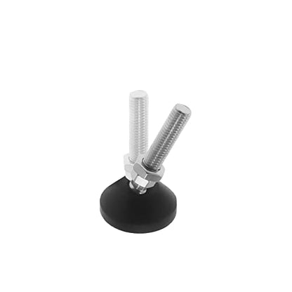 Adjustable Leveling Feet, Furniture Glide Swivel Leveling, 4PCS Swivel Furniture Levelers Legs, Heavy Duty Table Leg Extenders Glide for Chairs Workbench Cabinets Workbench Shelving Rack - size: M10 × 50mm × 50mm