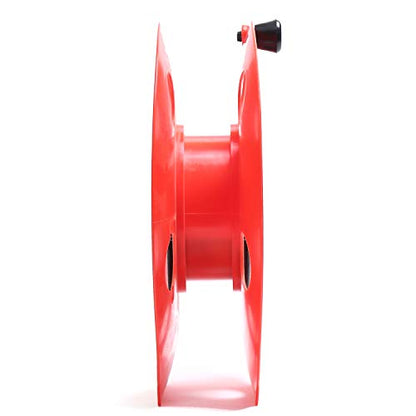 Homeon Wheels Heavy Duty Impact Resistant Plastic Extension Cord Storage Reel With Bag 1 Pack Durable & Safe, Lightweight & Portable, Ideal for Outdoor Projects & DIY Maintenance 100 Feet RED - style: Upgrated Cord reel + Bag