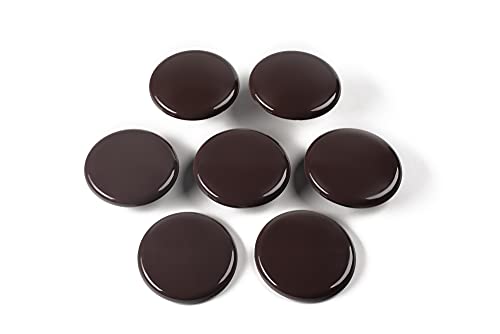 Super Sliders 3 1/2" Round Reusable Furniture Sliders for Carpet Easily Move Medium to Large Sized Items Across Carpet, 4 Pack Brown - color: Brown, size: 4 Count (Pack of 1)