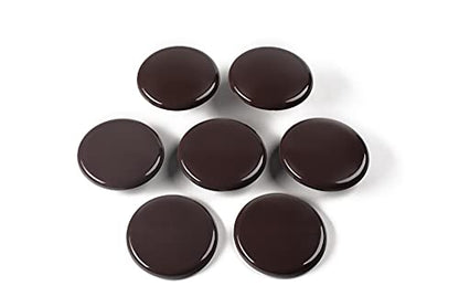 Super Sliders 3 1/2" Round Reusable Furniture Sliders for Carpet Easily Move Medium to Large Sized Items Across Carpet, 8 Pack Brown - color: Brown, size: 8 Count (Pack of 1)