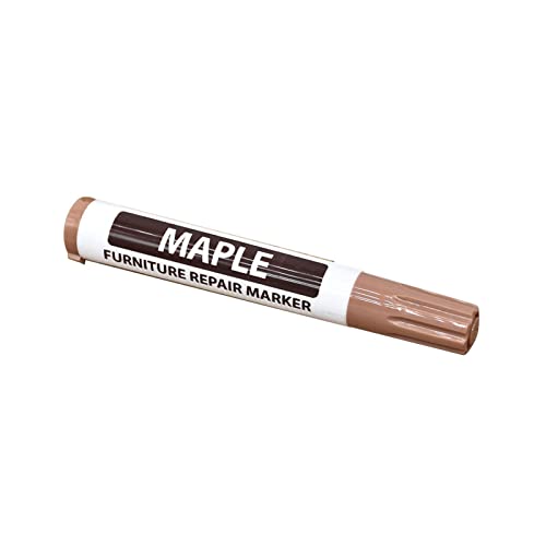 Furniture Markers Touch Up, Wood Repair Markers Wood Stain Touch-Up Marker Repair Pen for Stains, Scratches, Wooden Floors, Tables, Carpenters Simple Paint Fix(Color:Maple) - color: Maple,
