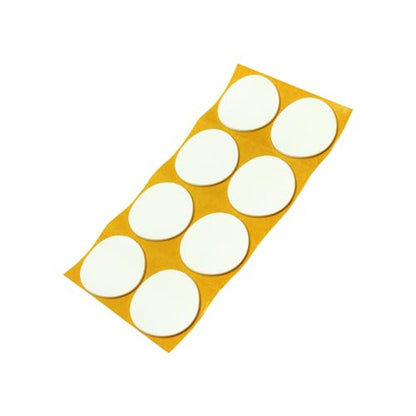 Adsamm® / 8 x self-Adhesive Anti-Slip Pads/White/Ø 1.97 in (Ø 50 mm) / Round/Stick-on Non-Slip EPDM Rubber Pads/Furniture Protective Pads