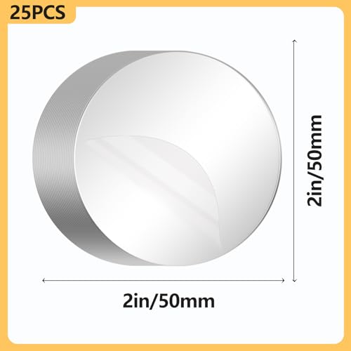 25Pcs Double Sided Mounting Pads Clear Sticky Pads Heavy Duty Adhesive Tape for DIY Reusable Sticky Pads for Home Decor and Crafts - size: 25Pcs