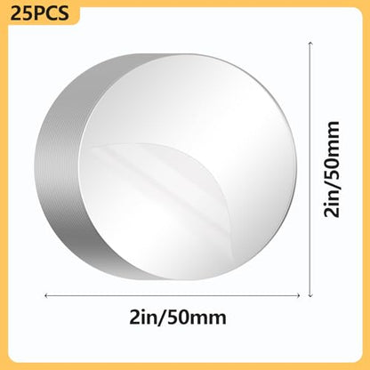 25Pcs Double Sided Mounting Pads Clear Sticky Pads Heavy Duty Adhesive Tape for DIY Reusable Sticky Pads for Home Decor and Crafts - size: 25Pcs