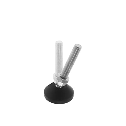Adjustable Leveling Feet, Furniture Glide Swivel Leveling, 4PCS Swivel Furniture Levelers Legs, Heavy Duty Table Leg Extenders Glide for Chairs Workbench Cabinets Workbench Shelving Rack - size: M10 × 50mm × 80mm