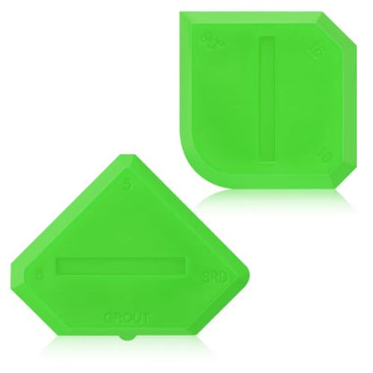 Outus 2 Pieces Caulking Tool Set Silicone Sealant Grout Tool for Kitchen Bathroom Floor Sealant Sealing (Light Green) - color: Light Green