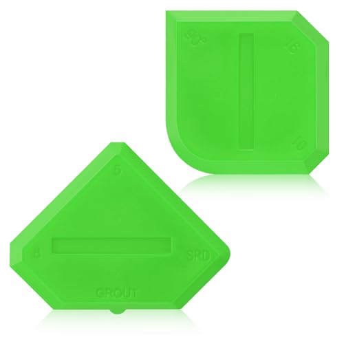 Outus 2 Pieces Caulking Tool Set Silicone Sealant Grout Tool for Kitchen Bathroom Floor Sealant Sealing (Light Green) - color: Light Green
