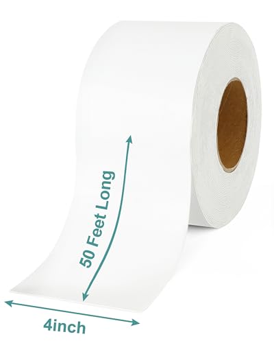 X-Haibei RV Roof Tape 4 Inch x 50 Feet, White, RV Roof Sealant Tape for Camper Trailer Roof Repair, Boat Sealing,Awning, Canopy Window, UV Resistant, Waterproof, 15 Years (4inch x 50 feet) - style: 4inch x 50 feet