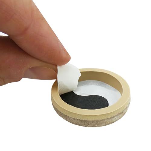 Super Sliders Secure Grip Formed Felt Movers for Furniture to Protect Hard Surfaces, 1.5", Beige (20 Pack)