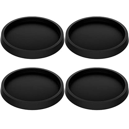Furniture Pads 4 Pcs 3.5 Inch Rubber Non Slip Coasters Hardwood Floor Protectors for Furniture Legs Sofa Bed Piano Chair Feet Prevent Sliding Stoppers - size: 3.5 inch