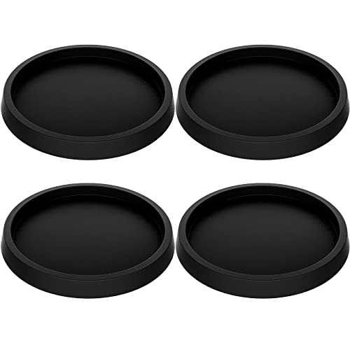 Furniture Pads 4 Pcs 3.5 Inch Rubber Non Slip Coasters Hardwood Floor Protectors for Furniture Legs Sofa Bed Piano Chair Feet Prevent Sliding Stoppers - size: 3.5 inch
