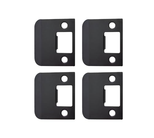 QCAA Solid Brass Extended Lip Strike, 2''X2-1/4, Oil-Rubbed Bronze, 4 Pack, Made in Taiwan - color: Oil Rubbed Bronze, size: 4 Pack