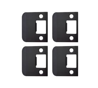 QCAA Solid Brass Extended Lip Strike, 2''X2-1/4, Oil-Rubbed Bronze, 4 Pack, Made in Taiwan - color: Oil Rubbed Bronze, size: 4 Pack