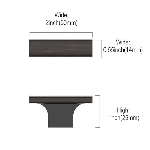 Asidrama 20 Pack Oil Rubbed Bronze Kitchen Cabinet Knobs Dresser Knobs Drawer Knobs Cabinet Hardware Zinc Knobs for Dresser Drawers - color: Oil Rubbed Bronze, style: 20 Pack