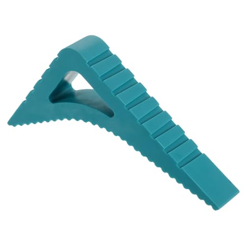 uxcell 1 Pcs Door Stoppers for Bottom of Door, 0.83 inch Door Stops, Rubber Door Stopper Wedge, Window Stopper Door Gaps Sturdy Stackable, Blue - color: Blue