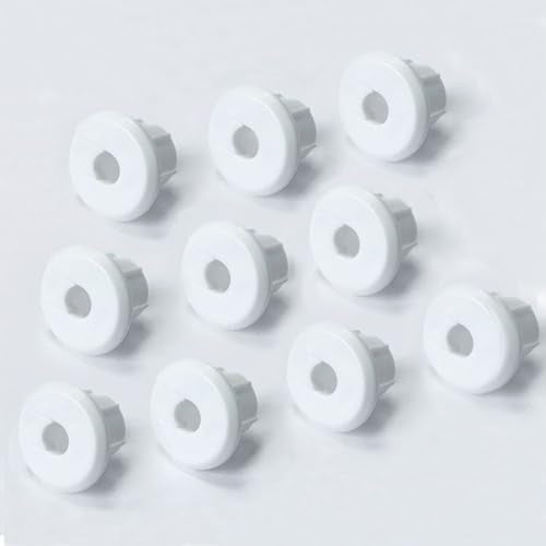 Furniture Wall Hole Bushing Cable Grommet for Starlink Ethernet Cable,Covering 3/4 inch Desk Holes,Universal Cable Management Wire Organizer Pass Through Holes Cover Kits (White - 10 Pack) - color: White - 10 Pack
