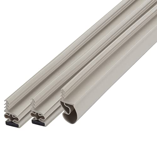 M-D Building Products 01610 Beige Vinyl with Magnetic Strip Top and Sides Door Seal Kit for Steel Doors - color: Beige