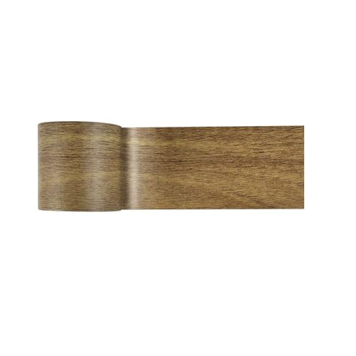 SagaSave 2.24 Inch x 15Ft Woodgrain Patterned Duct Tape, Multi-Purpose Self Adhensive Waterproof Repair Tape for Furniture Door Floor Table and Chair (Brown) - color: Brown