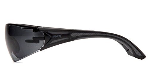Pyramex Endeavor Plus Safety Glass Black/Gray Frame With Foam Padding Clear H2MAX Anti-fog Lens - color: Black/Grey Frame, Gray Anti-fog Lens, style: Standard