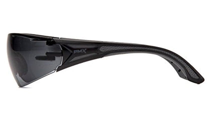Pyramex Endeavor Plus Safety Glass Black/Gray Frame With Foam Padding Clear H2MAX Anti-fog Lens - color: Black/Grey Frame, Gray Anti-fog Lens, style: Standard