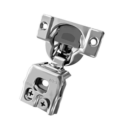 Berta 2-Pack, 1-1/4 inch Overlay Soft Closing Face Frame Cabinet Hinges, 105 Degree 6-Ways 3-Cam Adjustment Concealed Kitchen Cabinet Door Hinges with Screws (1-1/4 inch, 2 Pieces) - size: 1-1/4 In. Overlay | 2 Pieces