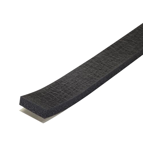 M-D Building Products 43155 1/4 in. x 1 in. x 10 ft. Black Sponge Window Seal for Medium Gaps - size: 1/4" X 1"