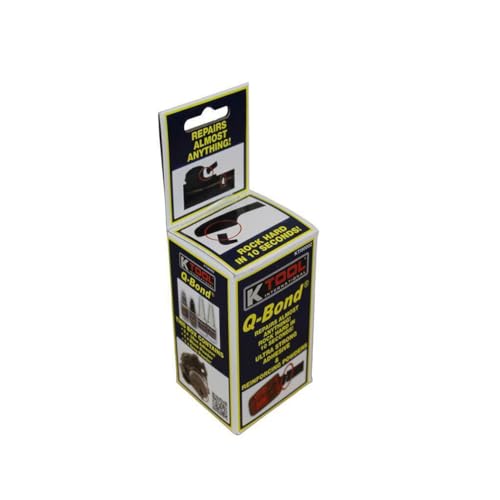 K Tool International 90002 Q Bond Ultra Strong Adhesive Kit for Garages, Repair Shops and, DIY, Repairs Hard Plastics/PVC/Metals, (2) Adhesive Bottles, (1) Plastic and (1) Metal Reinforcing Powders