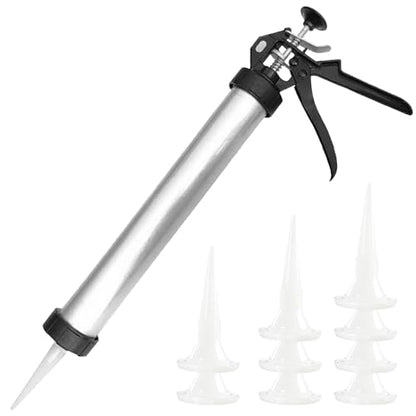 Caulking Tool Gun 20 Oz Sausage Caulking Guns Soft and Hard Glue Gun with 10 Nozzles Adhesive Sealant Caulking Tool Kit Guns Household Caulking Tools Caulk Tool Sausage Caulking Gun Cordless Caulkin